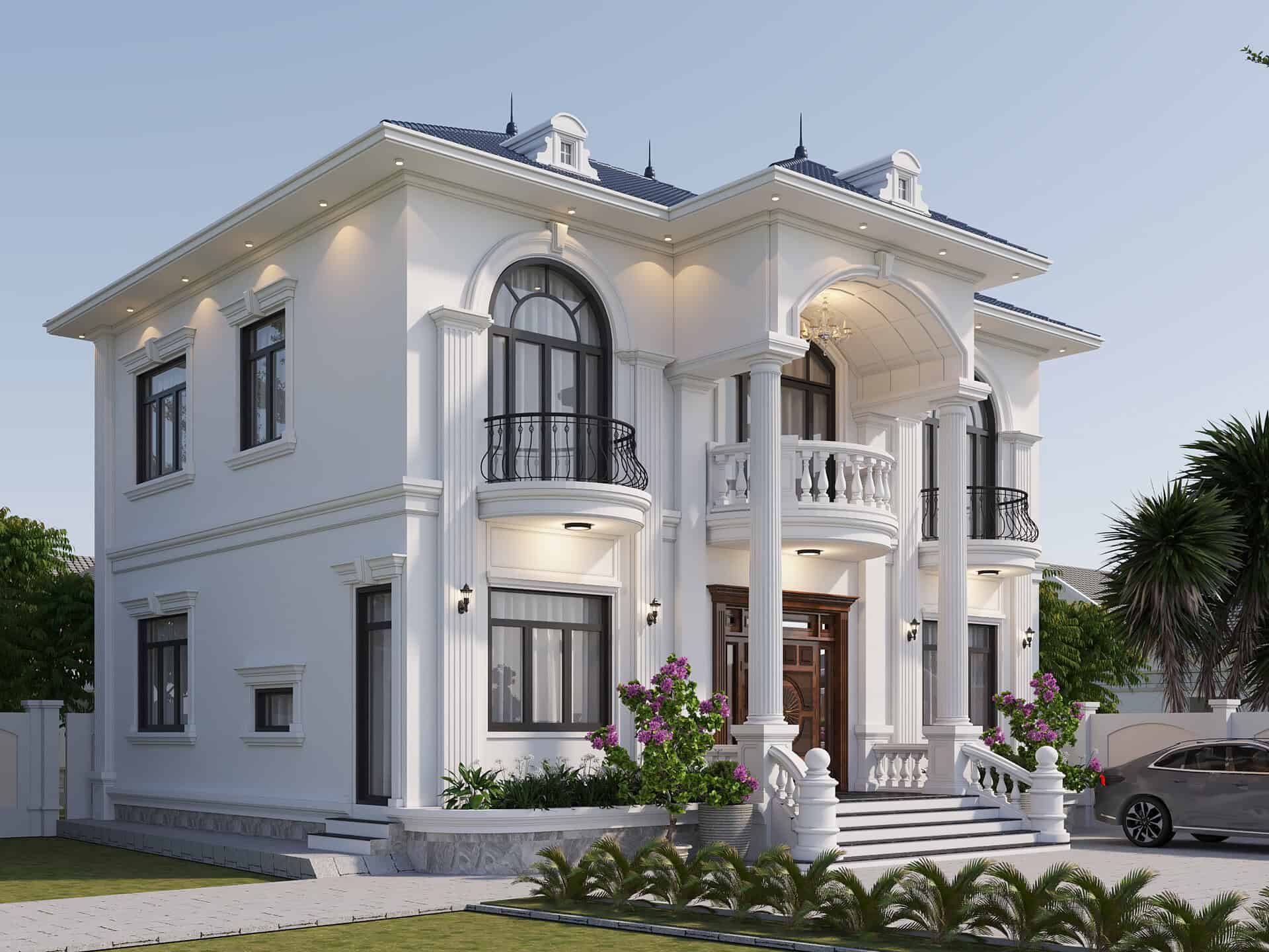 Thiết kế biệt thự mái Nhật 2 tầng sang trọng tại Bình Dương – GeoHome 2026
